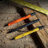 Rite in the Rain Weatherproof Mechanical Pencil, Yellow, Black, Orange Barrel, 1.3mm Dark Lead (No. IND15)