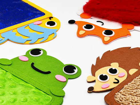 8-Pack Sensory Zoo Buddies: Sensory Mats for Kids | Sensory Toys for Kids with Autism | Sensory Toys for Autistic
