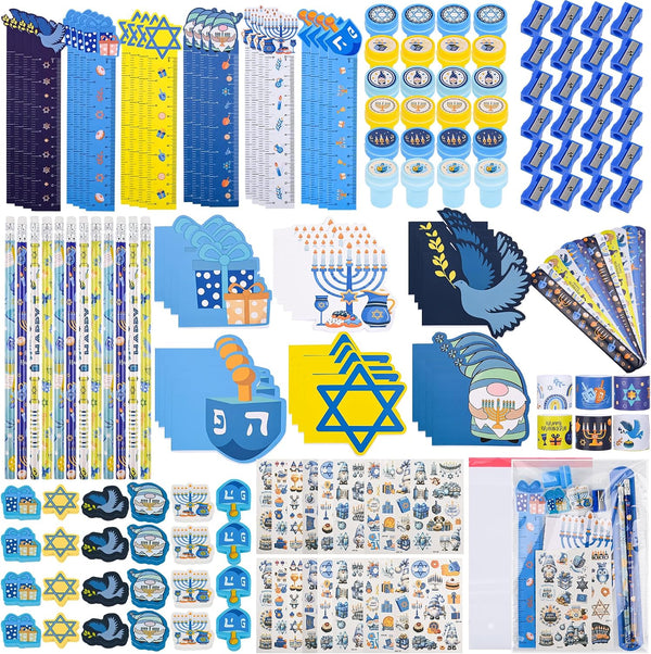 Ulema 216Pcs Hanukkah Pencils Party Favors Supplies Hanukkah Gift wood Pencils Bulk Chanukah