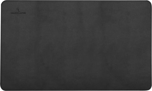 Gallaway Leather Desk Mat - Medium 24" x 14" Black Office Writing Pad, Elegant Computer Desk Cover and Protector