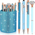 Sabary 8 Pcs Ballpoint Pens with Pen Holder, Metal Crystal Diamond Pen Glitter, Fancy Pens for Women Girls Office Gifts