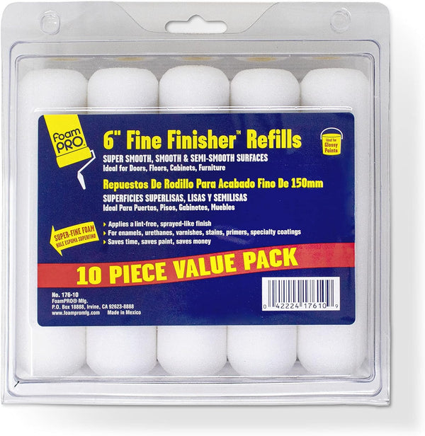 FOAM PRO 176-10 Foam Paint Roller, Pack of 10