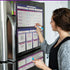White Board Calendar Dry Erase, Magnetic Planner for Fridge & Wall - 10.5" x 16.5" with 5 Markers & 6 Adhesive Hooks