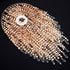 8.7 inches, 3 Waneway Acrylic Chandelier Shade, Ceiling Light Shade Beaded Pendant Lampshade with Crystal Beads