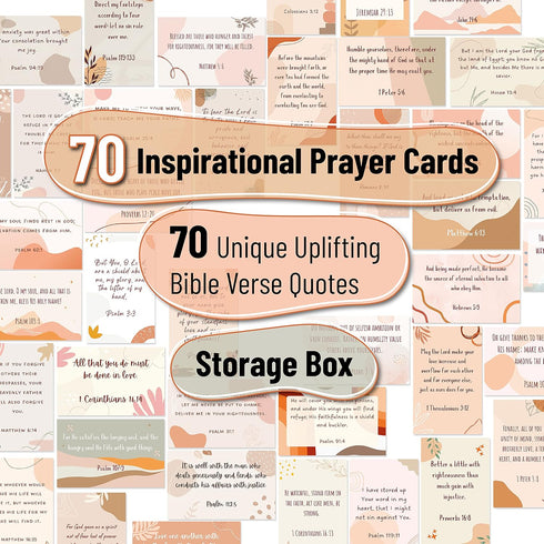 70 Mr. Pen- Prayer Cards, Unique Bible Verse, Mini Scripture Cards for Women and Men, with Verses for Christian