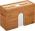 AdirHome 4.8" 11.6" 7.8" Countertop Commercial Bamboo Paper Towel Dispenser x x - Wall Mount or for Multifold Hand
