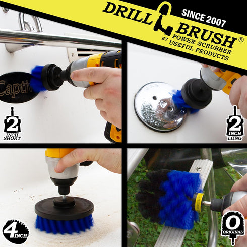 Set Set Marine Cleaning Supplies - Brush Kit for a Clean Boat - Boat Accessories - Tank Cleaner Tool - Hull and Deck
