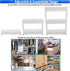 5 STAR SUPER DEALS 3 Slim Rolling Storage Cart - Narrow Slide Out Shelving Utility Cart - Mobile Storage for Laundry