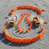 60/100 Pack 1 Inch Setups Orange Mini Traffic Cones and Miniature Fence Barricade Signs(Requires Assembly).Perfect as