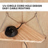 onsogi 2 Pack Fabric Wall Cubicle Corner Shelf with Hooks for Work Decor, Wooden Cubicle Organizer Storage Shelf