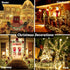 197FT 500 8 KNONEW LED Christmas Lights Outdoor String Lights Modes & Memory Fairy Light Plug in Waterproof LED String