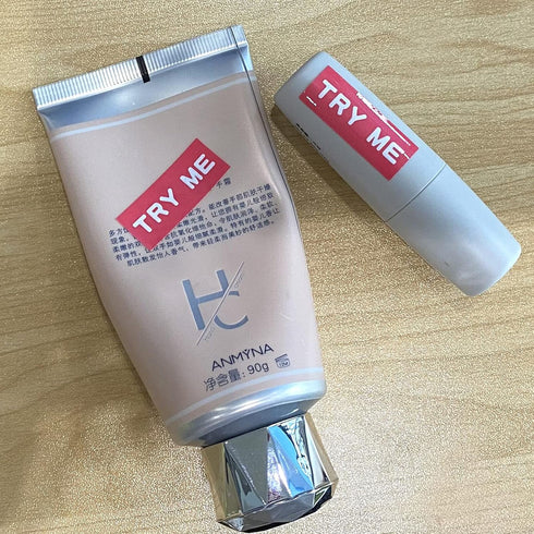 Top label Try Me Stickers, Tester Sample Label for Cosmetics, Pink Sample Stickers 1.25x0.5 Inch, 500 Pcs