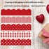 Whaline 69 Feet Valentine's Day Bulletin Board Borders, 60 Pieces in 5 Styles, Heart Plaid Spot Stripe for Decoration