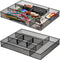Hiceeden 2 Pack Mesh Metal Desk Drawer Organizer - 16.1"x12.2"x2" 6 Compartment Tray with Adjustable Dividers for