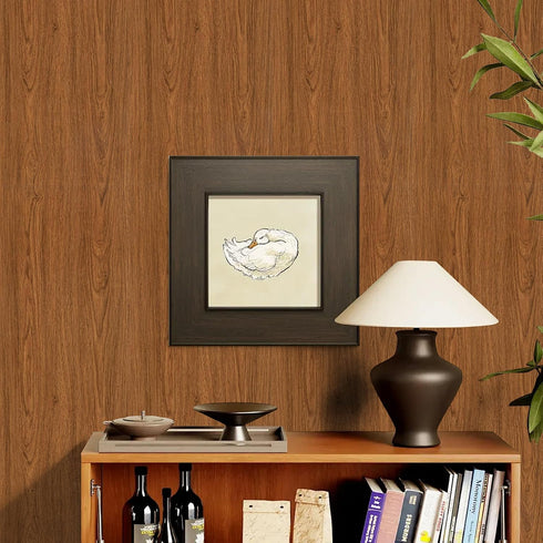 Countertop 11.8''x196.8'' Wood Walnut Conntact Paper Peel and Stick - Brown Wooden Grain Vinyl Wrap Wallpaper Roll