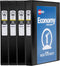 Avery Economy View 3 Ring Binders, 1" Round Rings, 4 Black Binders for Homeschool Supplies and Home Organization