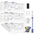 Large 36"x48" Quarterly White Board Calendar, Dry Erase Wall Calendar for 3 Month Planning with Markers and Eraser