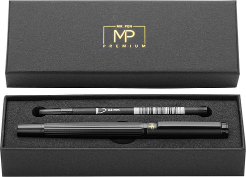 Mr. Pen Luxury Matte Black Barrel Pen, Black Ink, Fancy Gift Pen for Women and Men, Executive Father's Day Gift