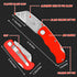 JETMORE 4 Pack Folding Utility Knife with Extra 10 Blades, Durable Box Cutters for Home and Office