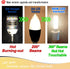 E17 LED Bulb, 10 Watt Equivalent 100W, 4000K Natural White, 1000lm Non-Dimmable, 3 Pack