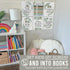 Hadley Designs Motivational Reading Posters for Classroom - 6 Reading Strategies Posters for School Library Decor