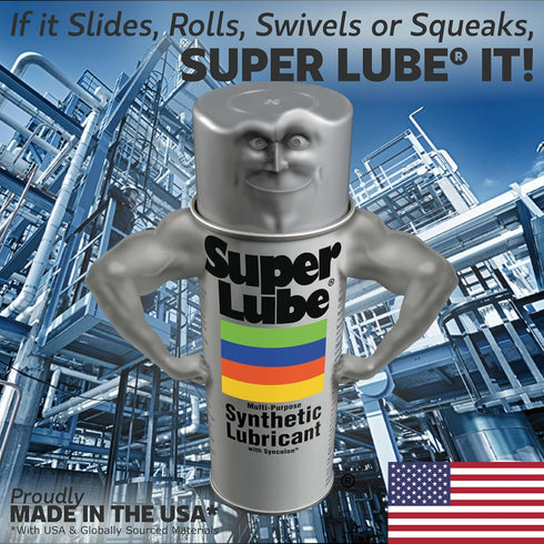 Super Lube 3 oz (21036) Multi-Purpose Synthetic Grease w/ Syncolon - Water Resistant Grease - Food Grade - Long-Lasting