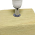 LT1218-BGE 11.81" Simple Designs Mini Cube Faux Stone Ceramic Table Lamp, for Living Room, Bedroom, Office, Beige