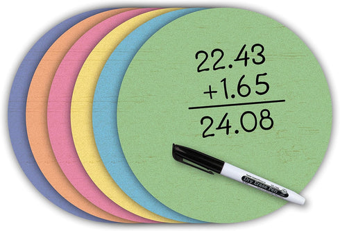 Teacher Created Resources Spot On Dry-Erase Desktop Writing Spots: Painted Wood - 10-1/2" (TCR77538) by Teacher Created Resources