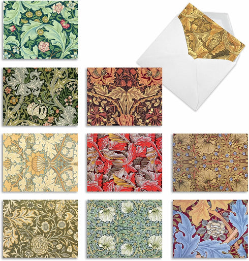 The Best Card Company Wall Art M3308 - 10 Boxed All Occasion Cards with Envelopes, Assorted Fun Note Cards