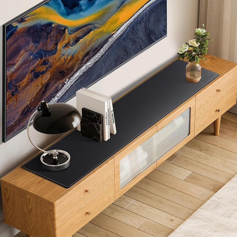 70.8 11.8 Inches CENNBIE Console Table Leather Cover - x Sofa Table Narrow Long Mat - TV/Media/Gaming/Center Console