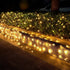 160LED 5ftx7ft, Dirnun Led Christmas Net Lights Outdoor Christmas Lights WarmWhite Waterproof Outdoor Indoor Fairy Mesh