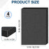 MYFAMIREA 4 PCS Polyurethane Foam Sheets, 16" L x 12" W x 1.6" T, High Density Cushion Foams for Packing, Craft, Black
