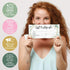 Hadley Designs 25 Geometric Greenery Blank Certificates for Small Business, Paper Voucher for Massage, Hair & Nail