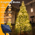 66FT 200 8 Solar Christmas Lights Outdoor Waterproof, Total LED String Lights for Outside with Modes Clear Wire String