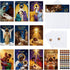 TICIAGA African American Religious Christmas Greeting Card - 50 Set Black Nativity