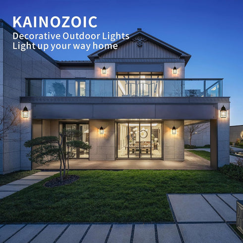 Outdoor Wall Light Fixtures Waterproof Exterior Sconce Lights Anti-Rust Exterior Lighting Fixtures Black Outdoor Wall