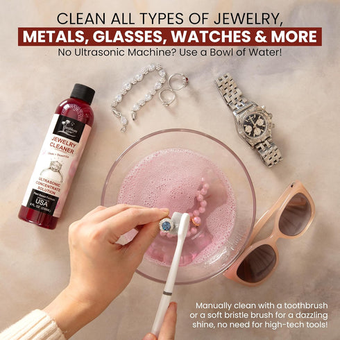 Ultrasonic Cleaner Solution Concentrate - Highly Concentrated All Purpose Cleaning Solution for Ultrasonic Machines,