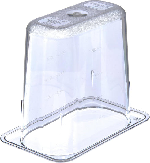 Carlisle FoodService Products 3068807 Plastic Food Pan, 1/9 Size, 6 Inches Deep, Clear