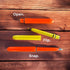 Pen - USA Made Pocket Pen, 8 Pack, Compact Lightweight EDC Black Ink Ballpoint Pen, Blaze Orange