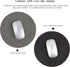 YSAGi 2 Pack Mouse Pads, Ultra Thin Waterproof PVC Leather, Stitched Edges, Office/Home, Black
