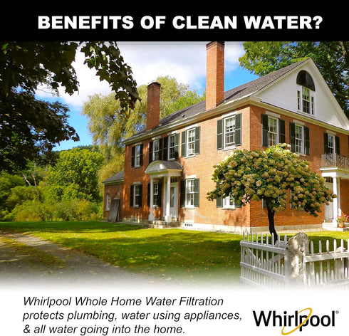 Whirlpool Granular Activated Carbon Replacement Water Filter WHKF-GAC, 10" x 2.5", Reduces Chlorine & Odor