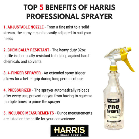 HARRIS Professional Spray Bottles, 2-Pack