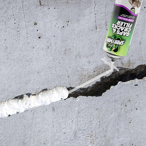 Gaps and Cracks Filler Foam, 2x12oz Expanding Foam Sealant for Doors & Windows, Waterproof & Paintable