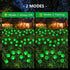 2 Pack St Patricks Day Decorations, 18 LED Lucky Green Shamrock Solar Lights with 2 Modes for Yard Garden Lawn Pathway