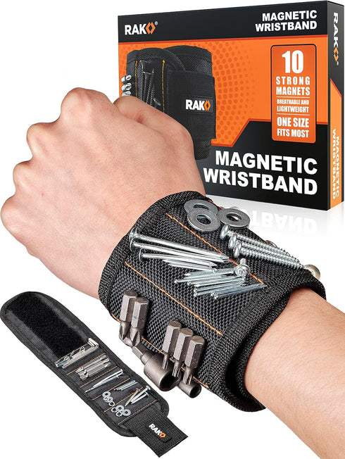 RAK Magnetic Wristband for Tools - Premium Tool Belt for Holding Screws