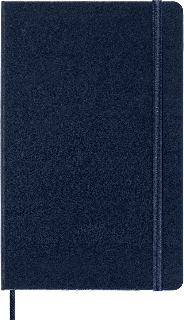 Moleskine Classic Notebook, Hard Cover, Large (5" x 8.25"), Sapphire Blue, 240 Pages Plain/Blank