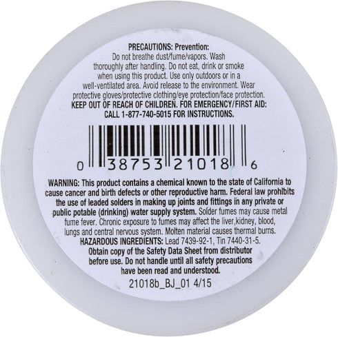 Oatey 21018 40/60, 0.125-Inch ga. -1 lb. Wire Solder, Gray