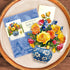 6 Inch 3D Freshcut Paper Pop Up Cards, Mini Sorbet Roses, Life Sized Forever Flower Bouquet Popup Greeting Card
