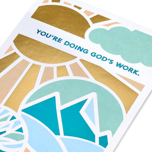 Clergy Appreciation Thank You Card - Blessings of Heaven