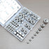 wwsurpluses 130 6#32 8#32 10#24 10#32 1/4-20 5/16-18 3/8-16 1/2-13 304 Pcs Locknuts Assortment Kit, SAE Lock Nuts